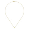 14K Yellow Gold Y Initial Necklace