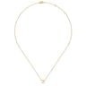 14K Yellow Gold Z Initial Necklace