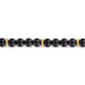 14K Yellow Gold and 6mm Black Onyx Beaded Bracelet