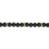 14K Yellow Gold and 6mm Black Onyx Beaded Bracelet