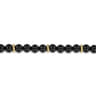 14K Yellow Gold and 6mm Black Onyx Beaded Bracelet