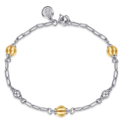 14K-Yellow-Gold-and-925-Sterling-Silver-Brush-Bujukan-Beads-Station-Bracelet1