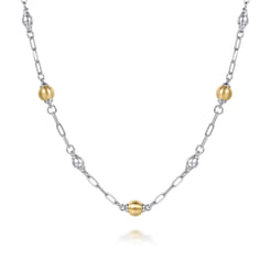 14K-Yellow-Gold-and-925-Sterling-Silver-Bujukan-Beads-Station-Necklace1