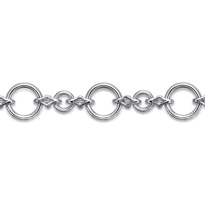 14K Yellow Gold and 925 Sterling Silver Bujukan Hollow Tube Link Chain Bracelet