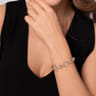 14K Yellow Gold and 925 Sterling Silver Bujukan Hollow Tube Link Chain Bracelet