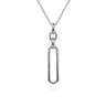 14K Yellow Gold and 925 Sterling Silver Bujukan Link Pendant Necklace