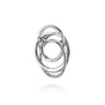 14K Yellow Gold and 925 Sterling Silver Bujukan Multi Round Link Pin