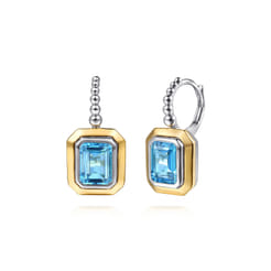 14K-Yellow-Gold-and-925-Sterling-Silver-Bujukan-Octagon-Blue-Topaz-Leverback-Earrings1