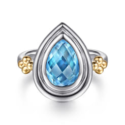 14K-Yellow-Gold-and-925-Sterling-Silver-Bujukan-Pear-Blue-Topaz-Cocktail-Ring1