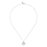 14K Yellow Gold and 925 Sterling Silver Bujukan Pendant Necklace