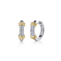 14K-Yellow-Gold-and-925-Sterling-Silver-Bujukan-White-Sapphire-Huggie-Earrings1