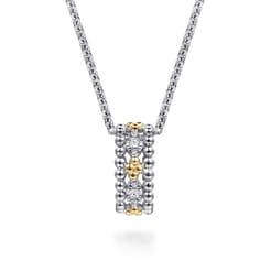 14K-Yellow-Gold-and-925-Sterling-Silver-Bujukan-White-Sapphire-Pendant-Necklace1