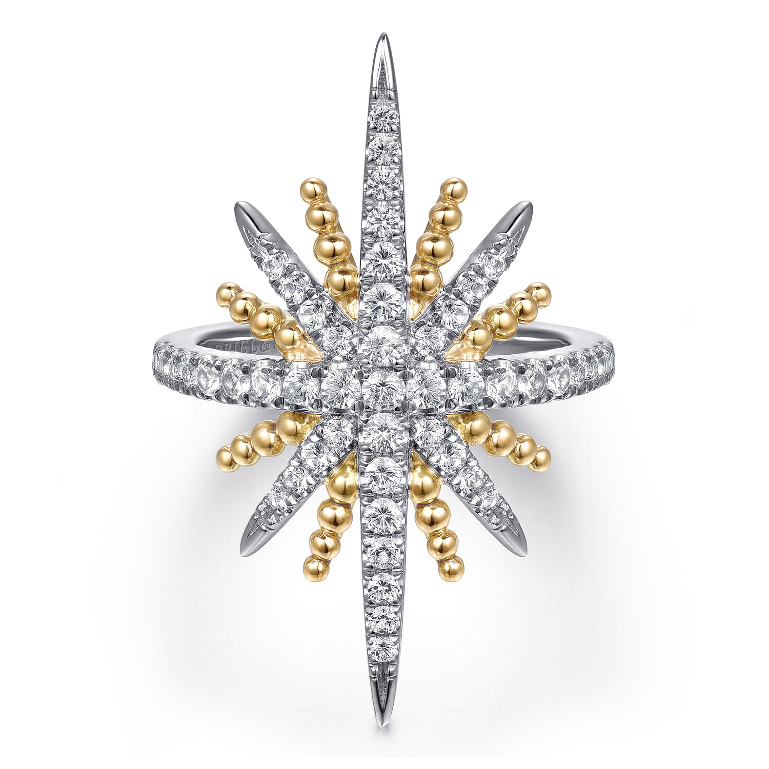 14K Yellow Gold and 925 Sterling Silver Bujukan White
