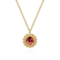 14K-Yellow-Gold-and-Garnet-Bujukan-Pendant-Necklace1
