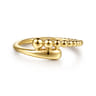 14K Yellow Plain Gold Bujukan Bypass Ring