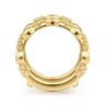14K Yellow Plain Gold Bujukan Clover and Marquise Smart Ring Enhancer