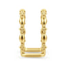 14K Yellow Plain Gold Bujukan Clover and Marquise Smart Ring Enhancer