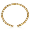 14K Yellow Plain Gold Bujukan Split Bangle Bracelet