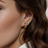 14K Yellow Plain Gold Bujukan Stuggies Earrings