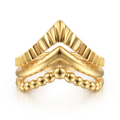 14K-Yellow-Plain-Gold-Bujukan-and-Diamond-Cut-Texture-Chevron-Ring1