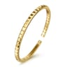 14K Yellow Plain Gold Cuff Bangle Bracelet