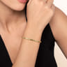 14K Yellow Plain Gold Cuff Bangle Bracelet