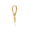 14K Yellow Plain Gold Earring Charm