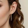 14K Yellow Plain Gold Earring Charm