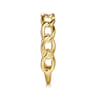 14K Yellow Plain Gold Link Chain Stackable Ring