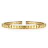 14K Yellow Plain Gold Split Bangle Bracelet