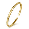 14K Yellow Plain Gold Split Bangle Bracelet