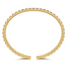 14K Yellow Plain Gold Split Bangle Bracelet