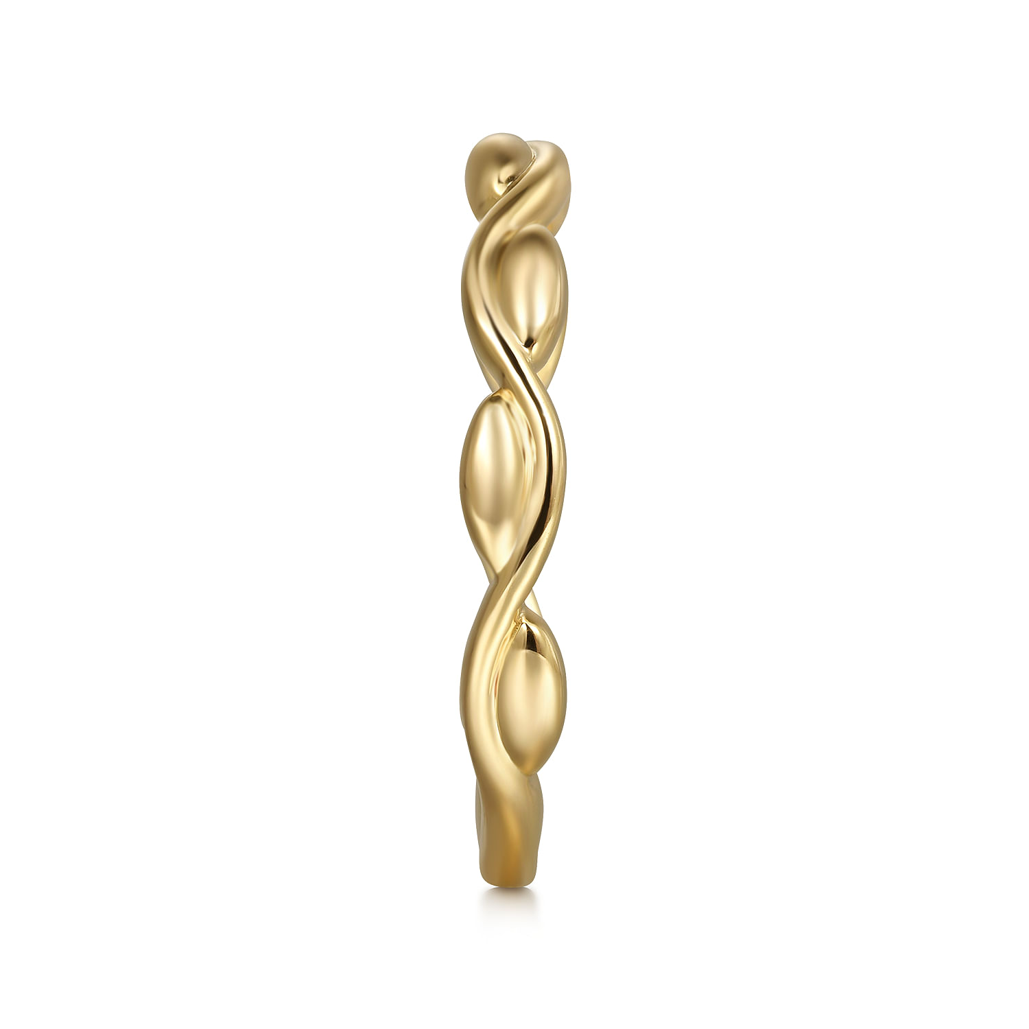 14K Yellow Plain Gold Stackable Ladies Ring