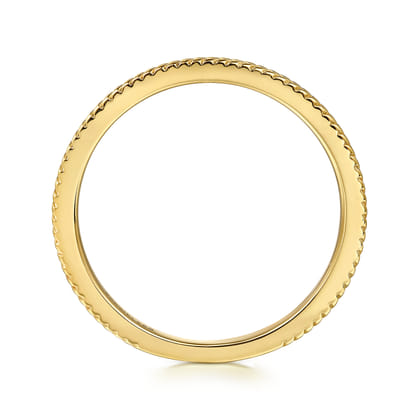 14K Yellow Plain Gold Stackable Ring
