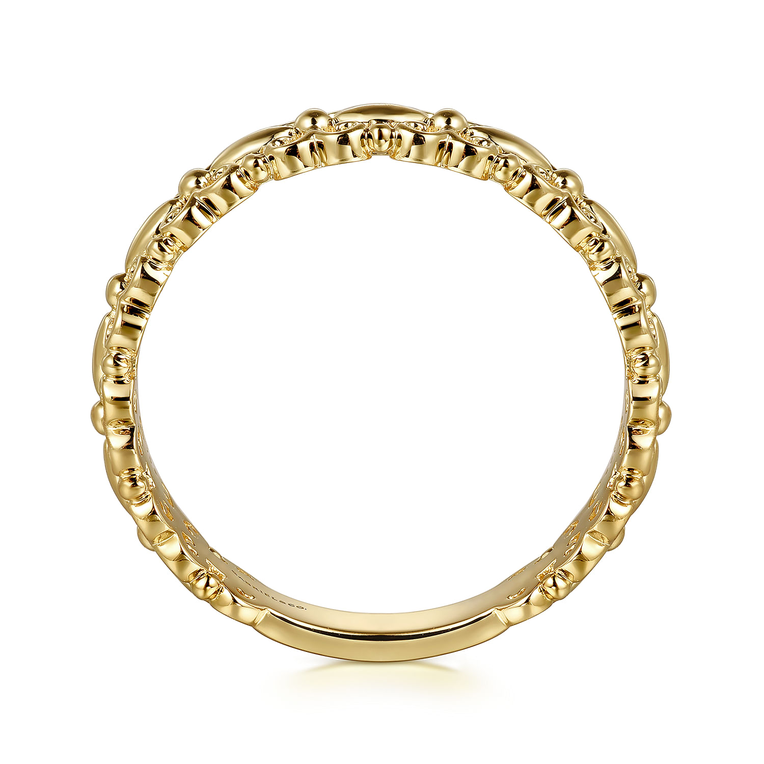 14K Yellow Plain Gold Stackable Ring