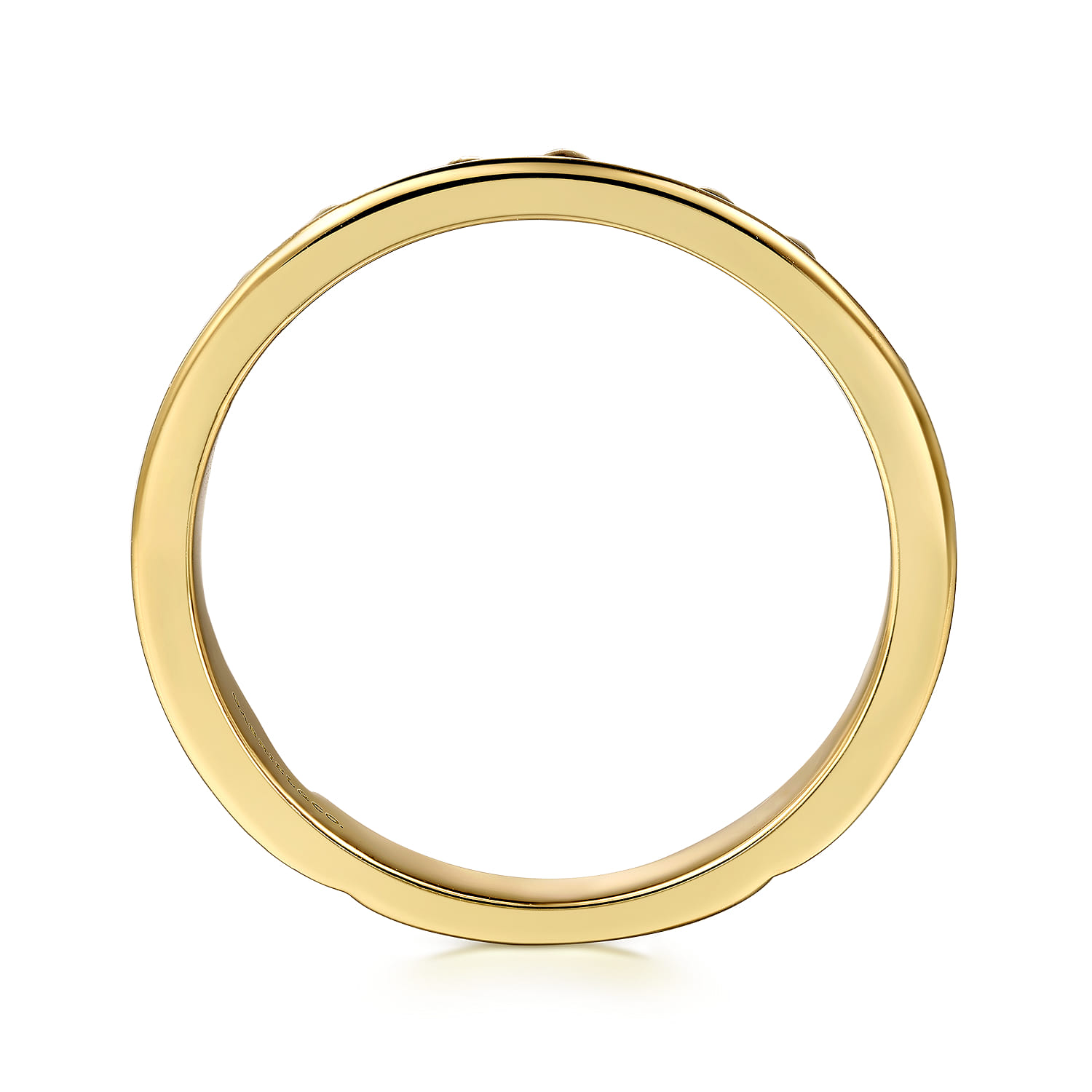 14K Yellow Plain Gold Stackable Ring - Shot 2