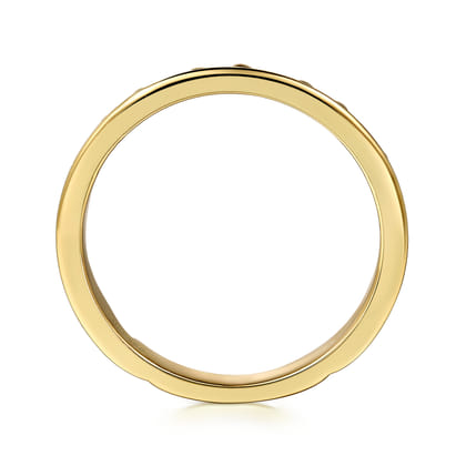14K Yellow Plain Gold Stackable Ring