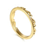 14K Yellow Plain Gold Stackable Ring