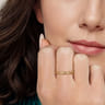 14K Yellow Plain Gold Stackable Ring