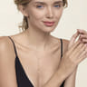 14K Yellow Plain Gold Vertical Bar Necklace
