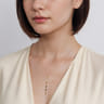 14K Yellow Plain Gold Vertical Bar Necklace