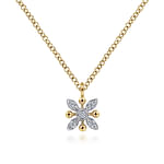 14K-Yellow-White-Gold-Floral-Diamond-Pendant-Necklace-with-Bujukan-Beads1