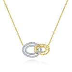 14K-Yellow-White-Gold-Interlocking-Oval-Link-Diamond-Pendant-Necklace1