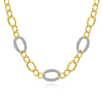 14K-Yellow-White-Gold-Oval-Chain-Link-Necklace-with-Diamond-Pave1