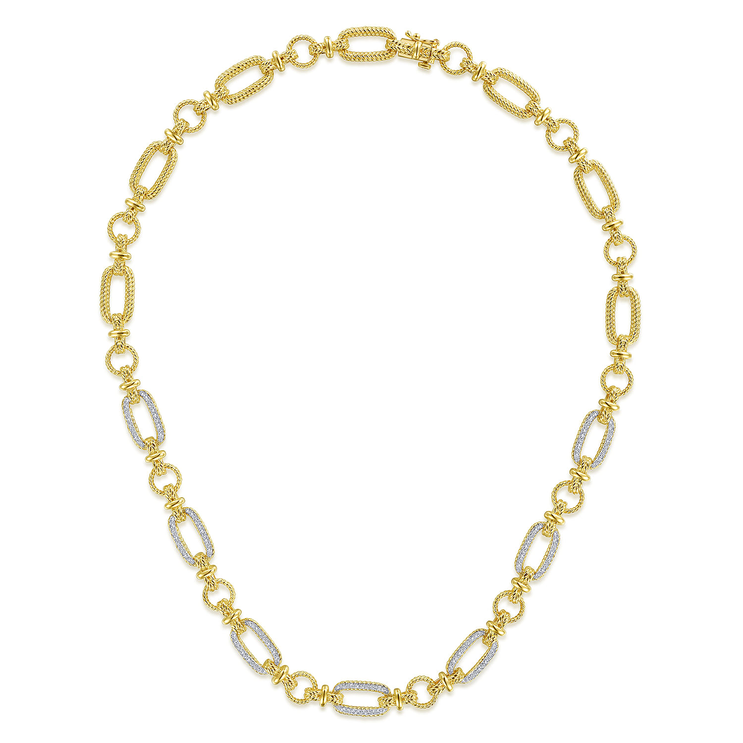 ★OAMC★ Rope Necklace Light Yellow 23E28OAB17METOA010745 Milano Rope Chain Necklace Solid 10K Yellow Gold 18