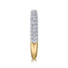 Fancy Wedding Ring in 14k Yellow/white Gold with Round Natural Diamond at Gabriel & Co.