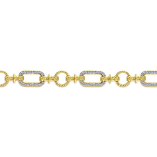 14K-Yellow-and-White-Gold-Diamond-Bracelet-with-Alternating-Links2