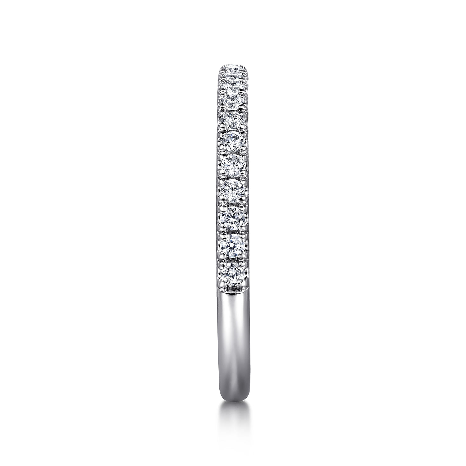 14K Yellow and White Gold Diamond Matching Wedding Band - 0.24 ct - Shot 5