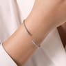 14K Yellow and White Gold Split Cuff Bracelet with Graduating Diamonds - 0.51 ct