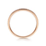 14k Rose Gold Pave Diamond Eternity Stackable Ring - 0.12 ct